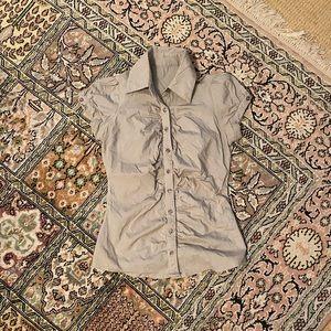 Tight-Fitting Beige Shirt by Zara